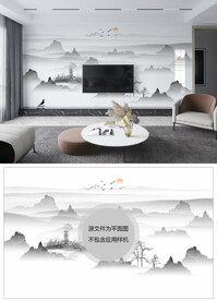 山水背景