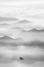山水水墨画