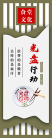 光盘行动  食堂文化