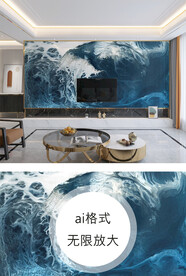 抽象背景墙