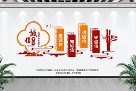 诚信文化墙
