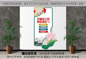 竖版廉洁展板
