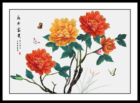 牡丹工笔画