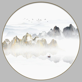 抽象山水画