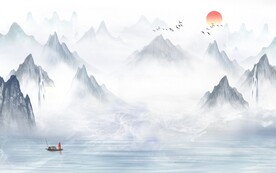 意境山水画