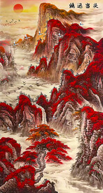 国画鸿运当头