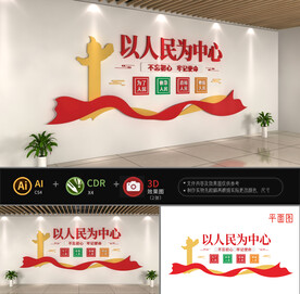 为人民为中心文化墙