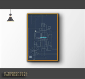 现代抽象线条