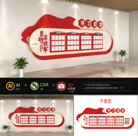 党员学习园地文化墙