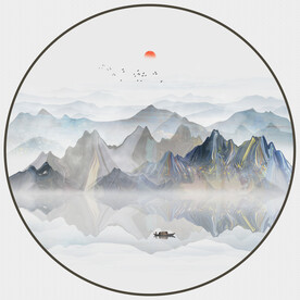 抽象山水画