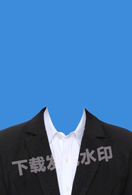 女士黑色证件照西装