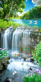 自然山水风光玄关