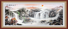 国画客厅山水画
