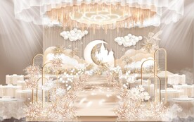 香槟色舞台月亮