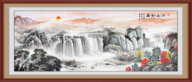 大厅山水画