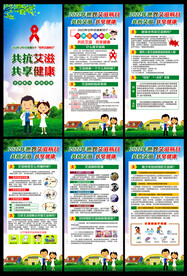 世界艾滋病日X展架