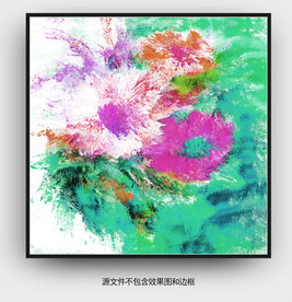  抽象油画 