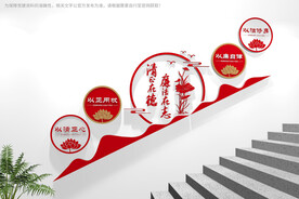 廉政楼梯文化墙