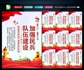 民兵展板
