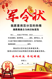 军令状海报