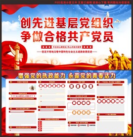党员文化展板