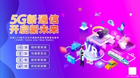 5G新通信应用背景板