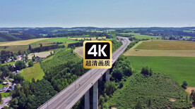 田野上的城际高架桥美景