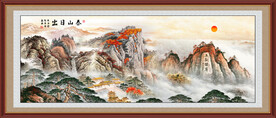 五岳独尊泰山日出
