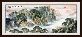 江山如画泰山图