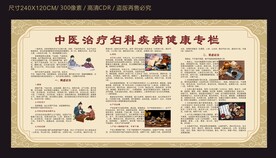 中医治疗妇科疾病健康宣传栏