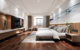 酒店客房效果图