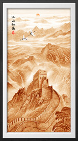  玄关山水画