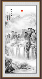 竖幅国画