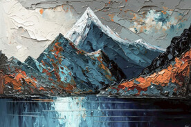 油画山水之间