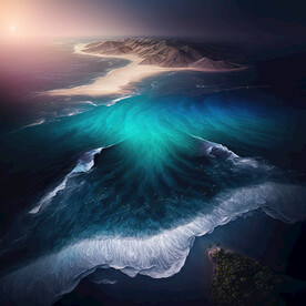浅滩浪花