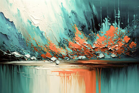 抽象油画