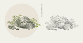 国画风植物