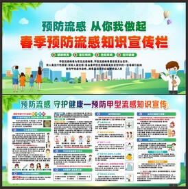 预防流感知识宣传栏