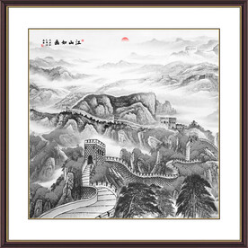 水墨江山如画