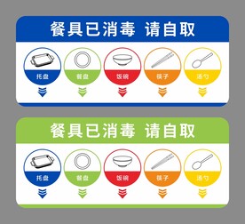 餐具已消毒 请自取