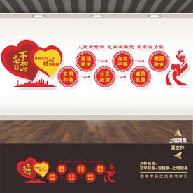 社会主义核心价值观形象墙背景墙