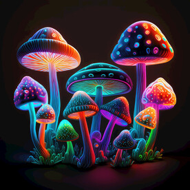 炫彩磨菇