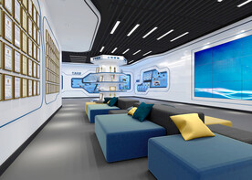 现代风格展厅效果图