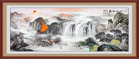 巨幅山水画