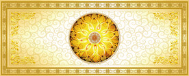 金色欧式立体花纹
