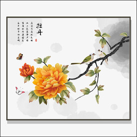 牡丹国画