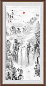 竖幅国画