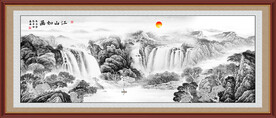 水墨国画山水