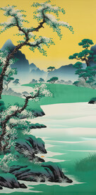 春晓雪景