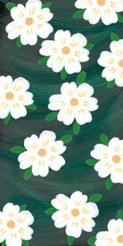小白花手机壳